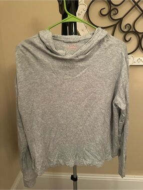 Vineyard Vines Heather Gray Lightweight Hooded Pullover